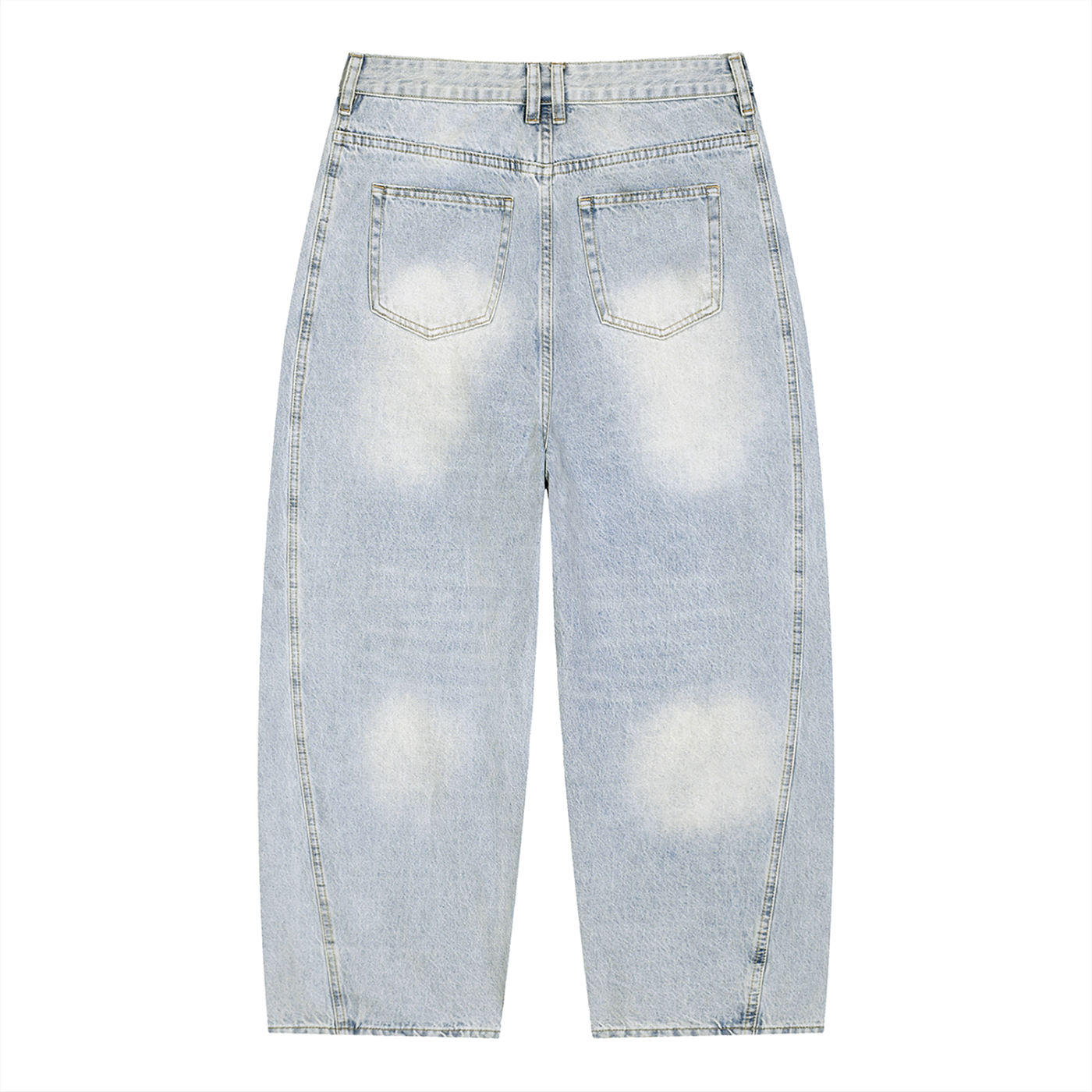California Dream Vintage Wash Sunfade Barrel Leg Jeans