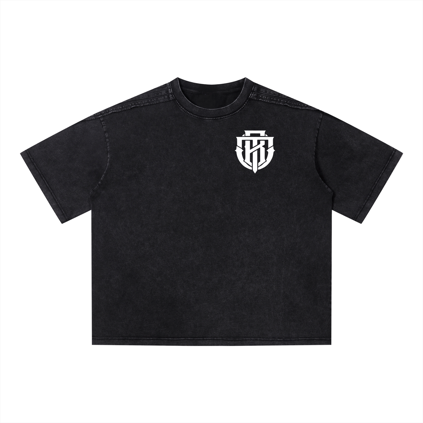 Unisex Vintage Wash Raw Edge Tee &  Short set