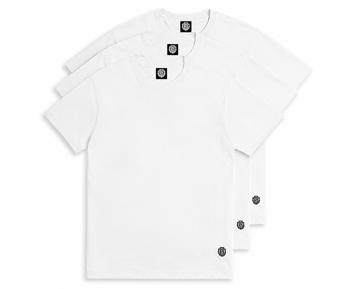 3 pack white BlackOrder T-Shirts