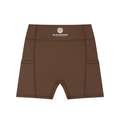 Women's High-Waisted Pocket Biker Shorts