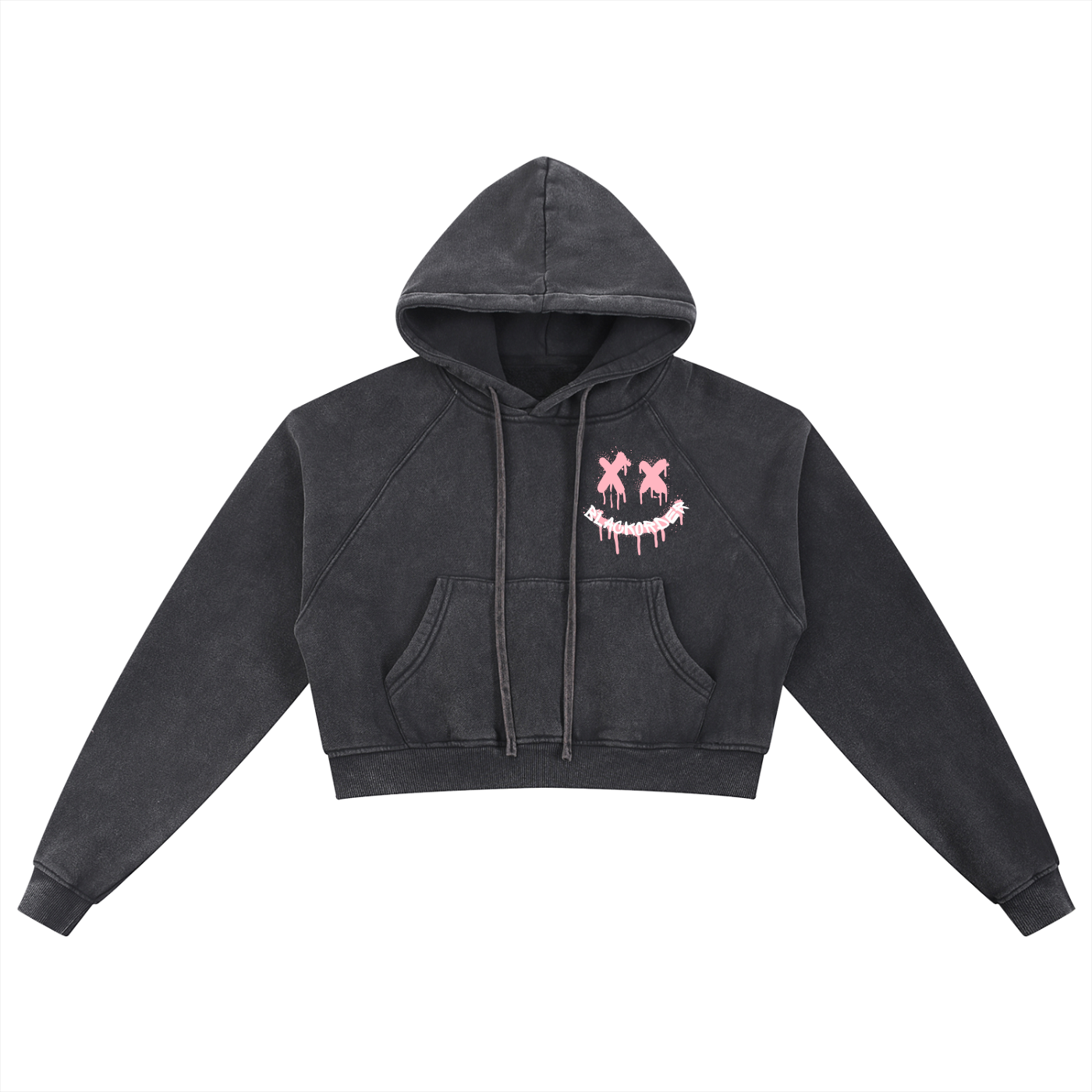 Snow Washed Cropped Hoodie