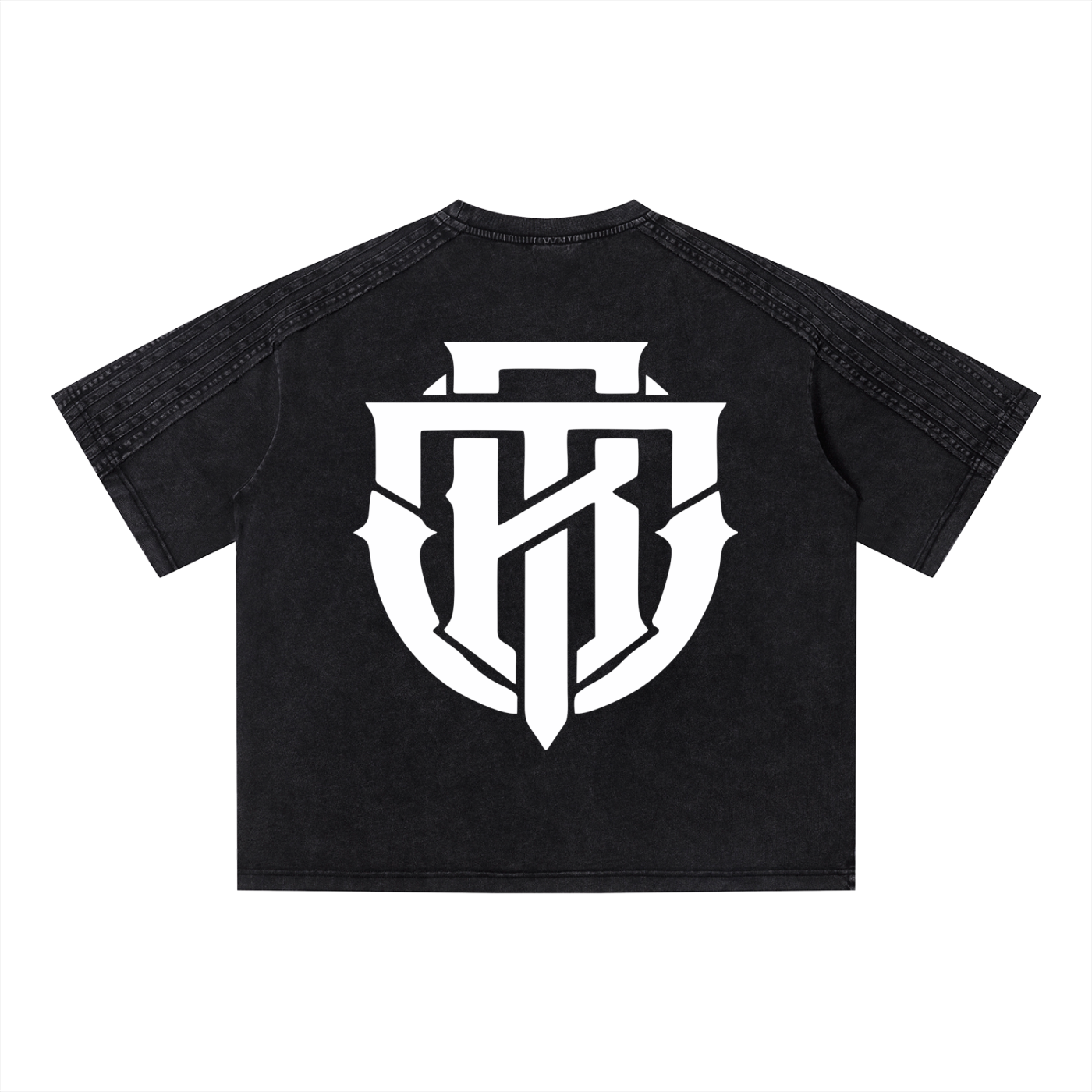 Unisex Vintage Wash Raw Edge Tee &  Short set