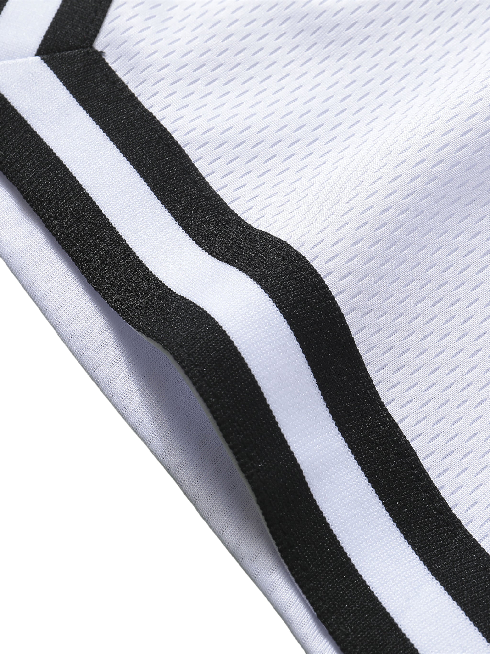 Classic Stripe Trim Basketball Shorts