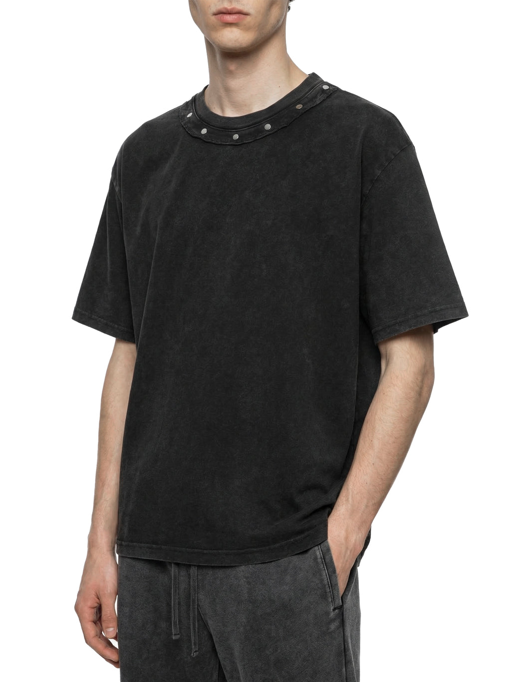 Halloween Party Unisex Washed Boxy Studded T-Shirt