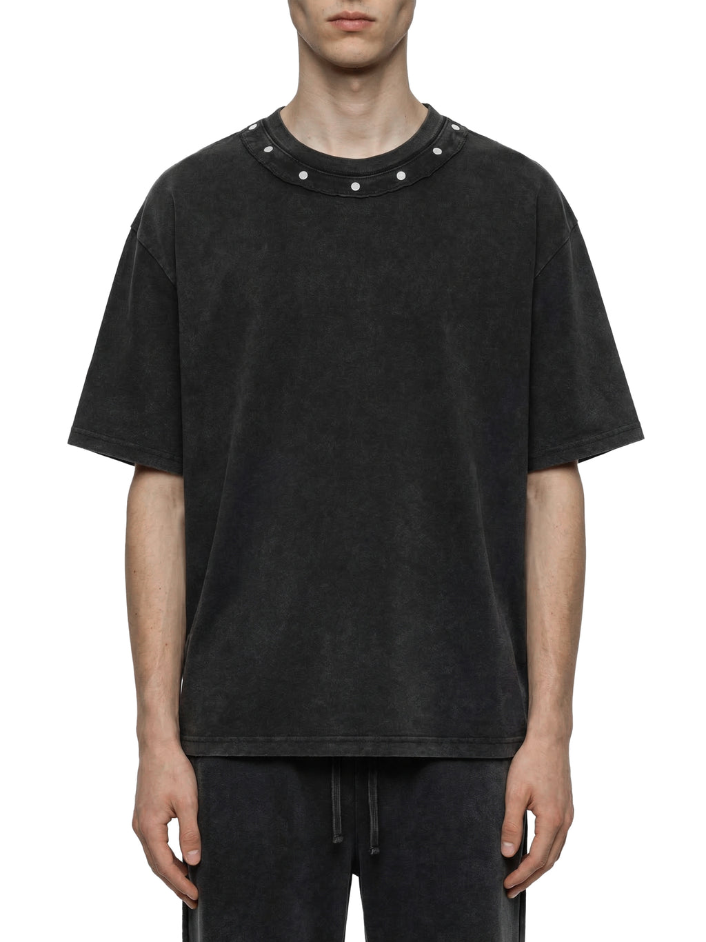 Halloween Party Unisex Washed Boxy Studded T-Shirt