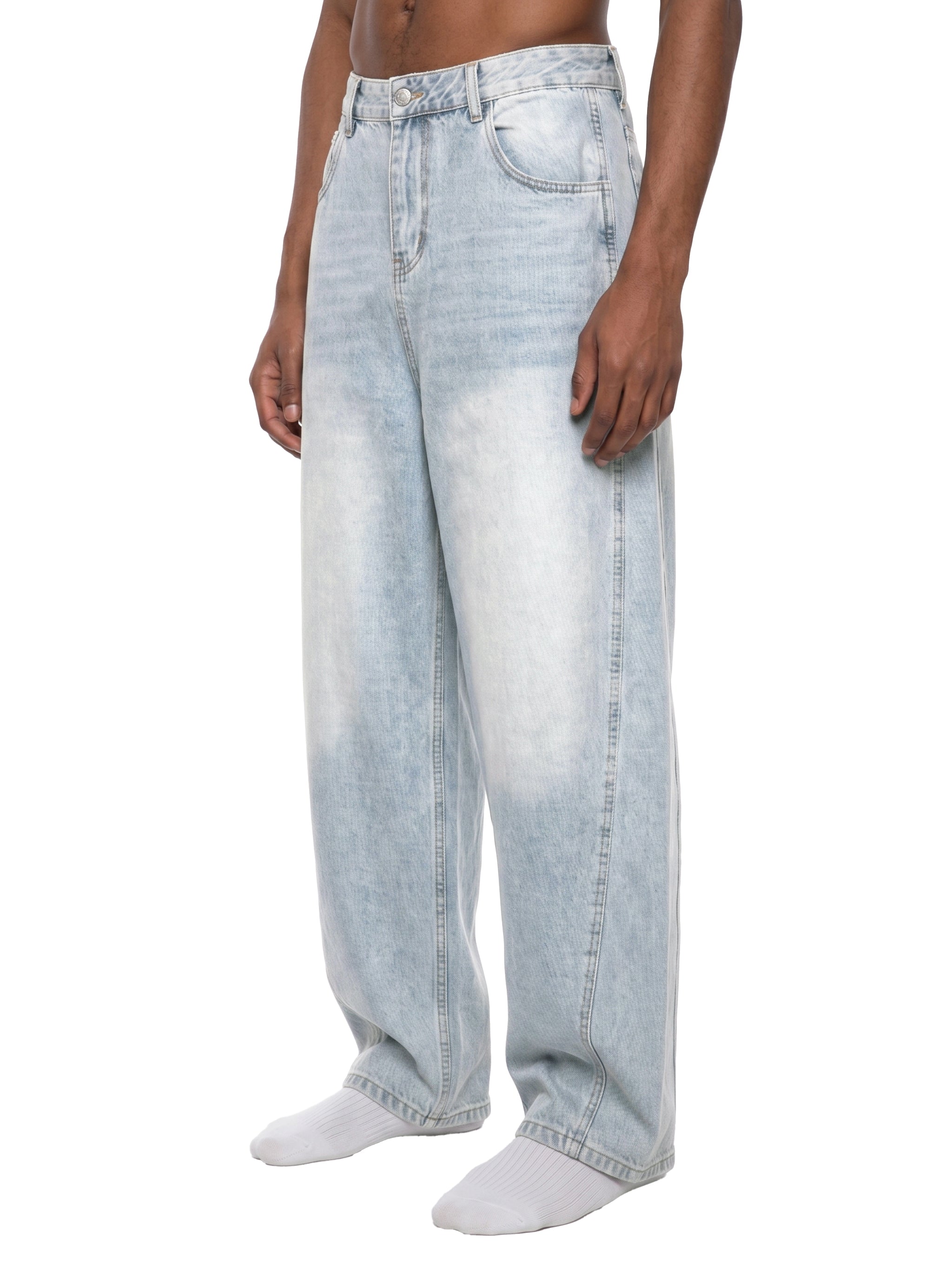 California Dream Vintage Wash Sunfade Barrel Leg Jeans